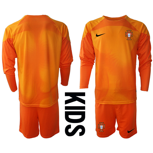 Portugal Keeper Bortedraktsett Barn VM 2022 Langermet (+ Korte bukser) Portugal Keeper Bortedraktsett Barn VM 2022 Langermet (+ Korte bukser)